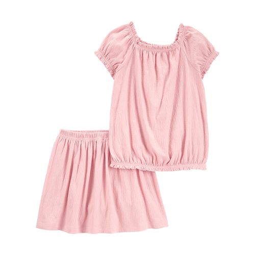 Carter´s Set 2 Piezas Remera Mangas Cortas Pollera Short