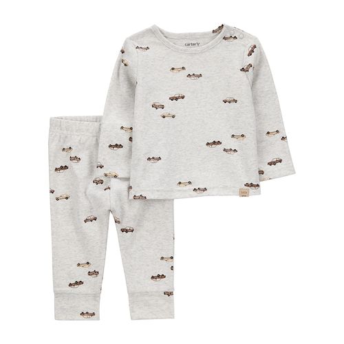 Carter´s Set 2 Piezas Remera Mangas Largas Pantalon Autitos