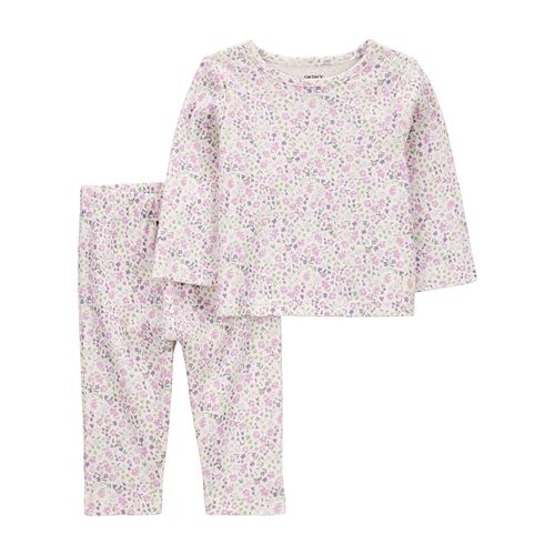 Carter´s Set 2 Piezas Remera Mangas Largas Pantalon Floral