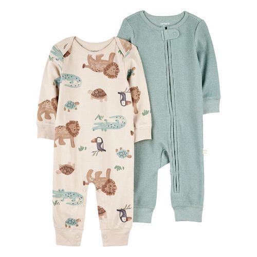 Carter´s Pack 2 Ositos Pijama Algodon Cierre