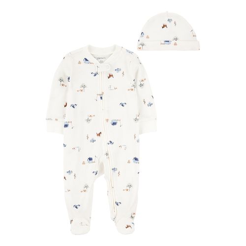 Carter´s Set 2 Piezas Osito Pijama Gorro