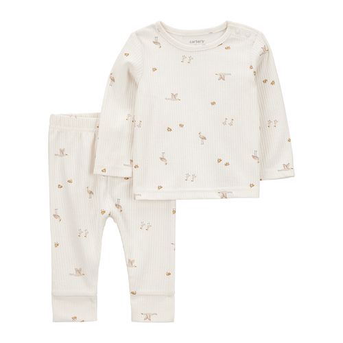 Carter´s Set 2 Piezas Remera Mangas Largas Pantalon Floral