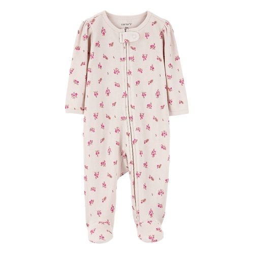 Carter´s Osito Pijama Algodon Cierre Floral