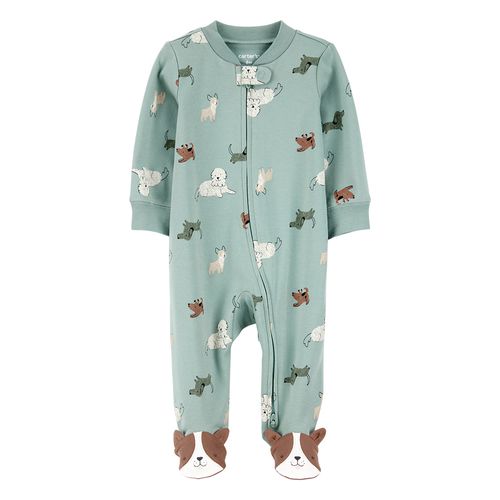 Carter´s Osito Pijama Algodon Cierre Perritos