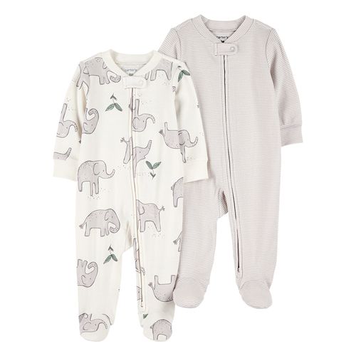 Carter´s Pack 2 Ositos Pijama Algodon Cierre