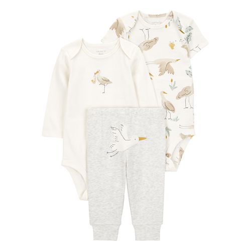 Carter´s Set 3 Piezas Body Mangas Largas Body Mangas Cortas Pantalon