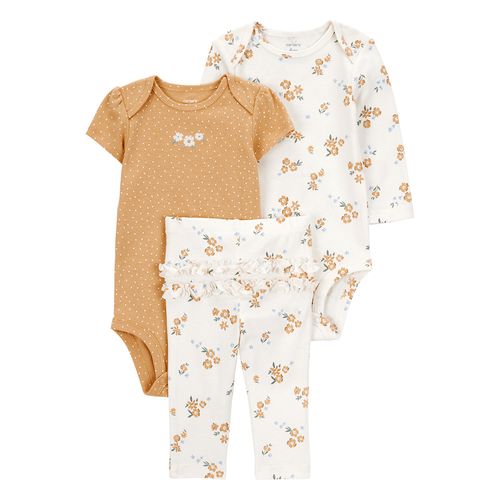 Carter´s Set 3 Piezas Body Mangas Largas Body Mangas Cortas Pantalon