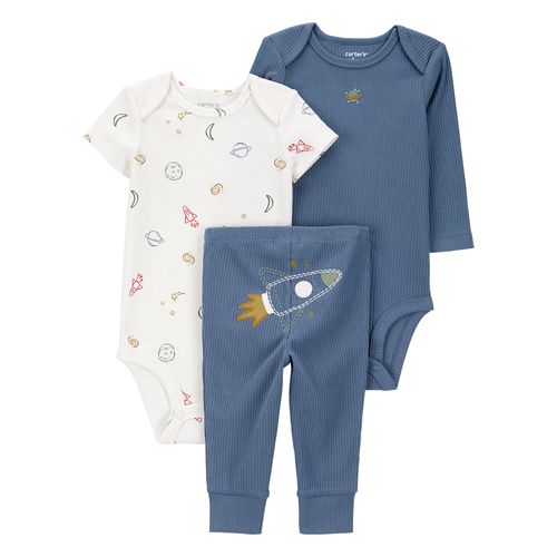 Carter´s Set 3 Piezas Body Mangas Largas Body Mangas Cortas Pantalon