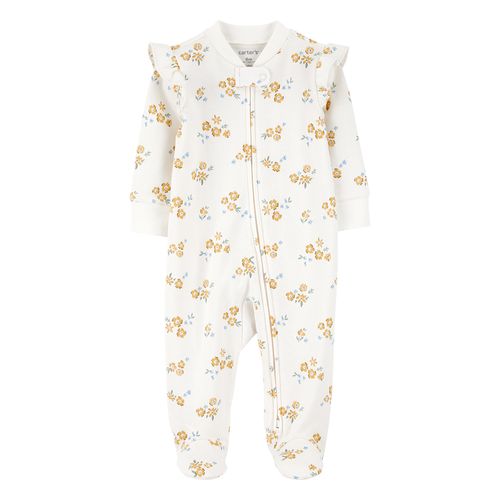 Carter´s Osito Pijama Algodon Cierre Floral