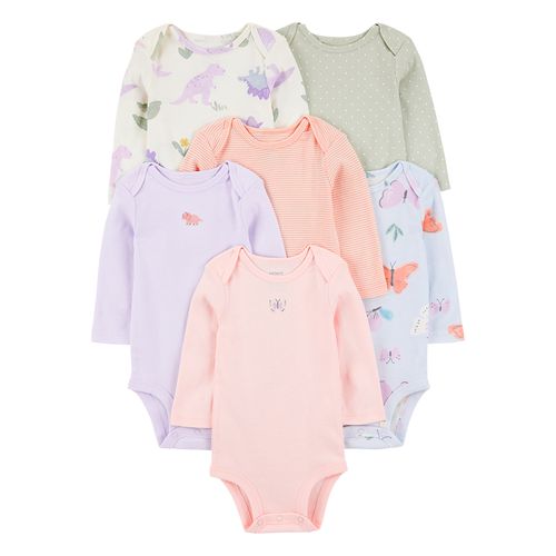Carter´s Pack 6 Bodies Mangas Largas