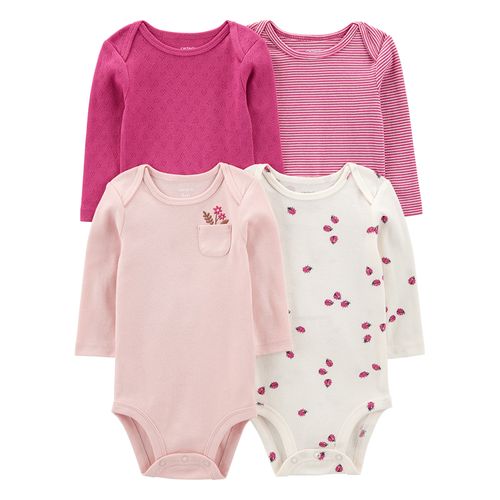 Carter´s Pack 4 Bodies Mangas Largas