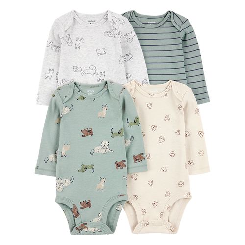 Carter´s Pack 4 Bodies Mangas Largas