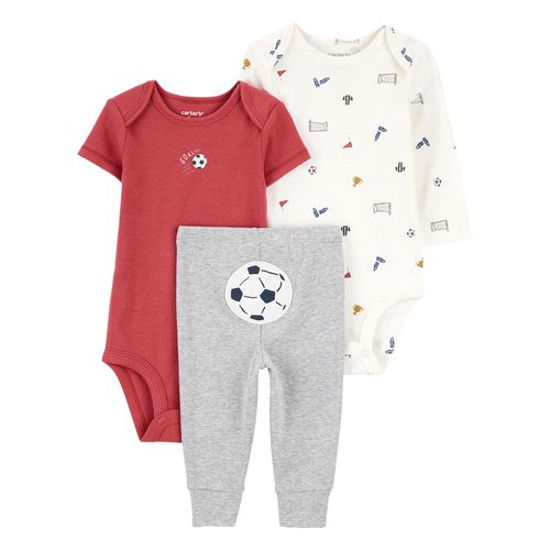 Carter´s Set 3 Piezas Body Mangas Largas Body Mangas Cortas Pantalon