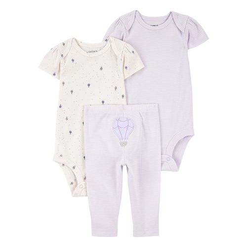 Carter´s Set 3 Piezas Bodies Mangas Cortas Pantalon