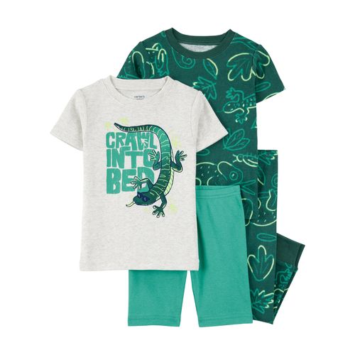 Carter´s Set 4 Piezas Pijama Algodon Remera Mangas Cortas Short Pantalon