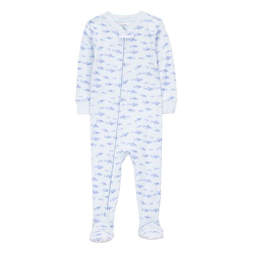 Carter´s Osito Pijama Algodon Cierre Tiburon