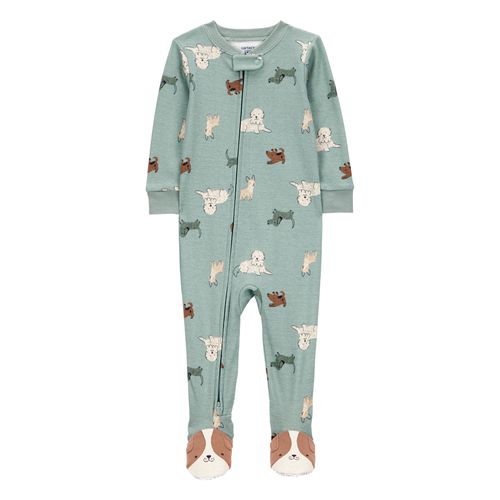 Carter´s Osito Pijama Algodon Cierre Perritos