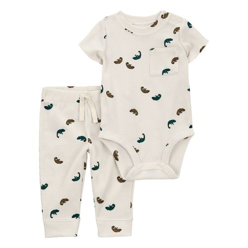 Carter´s Set 2 Piezas Body Mangas Cortas Pantalon Camaleones