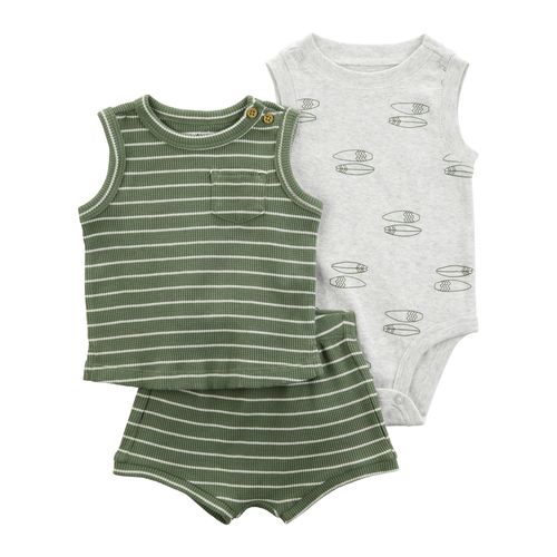 Carter´s Set 3 Piezas Body Musculosa Remera Musculosa Short