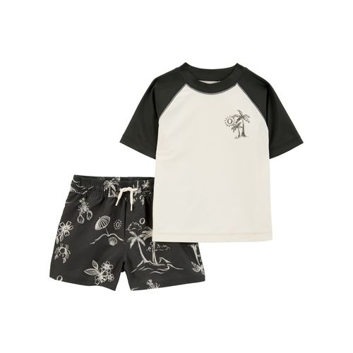 Carter´s Set 2 Piezas Traje Baño Remera Mangas Cortas Short