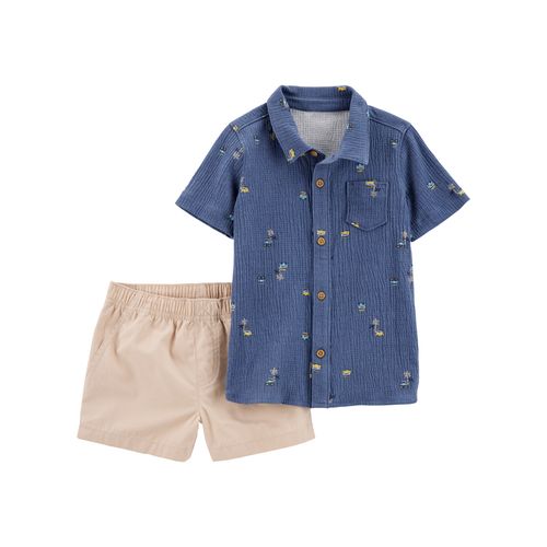 Carter´s Set 2 Piezas Camisa Mangas Cortas Short