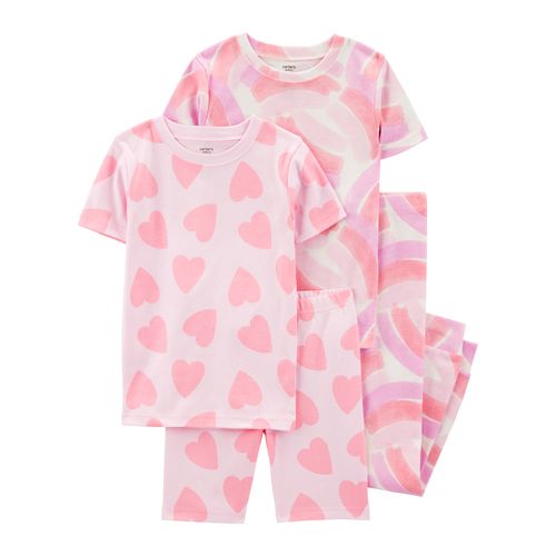 Carter´s Set 4 Piezas Pijama Algodon Remera Mangas Cortas Short Pantalon