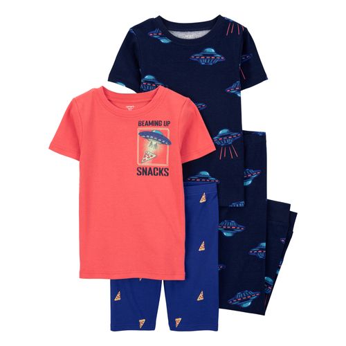 Carter´s Set 4 Piezas Pijama Algodon Remera Mangas Cortas Short Pantalon
