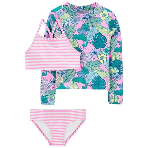 Carter´s Set 3 Piezas Traje Baño Remera Mangas Largas Bikini
