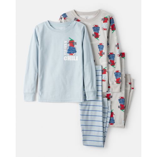 Carter´s Set 4 Piezas Pijama Algodon Mangas Largas