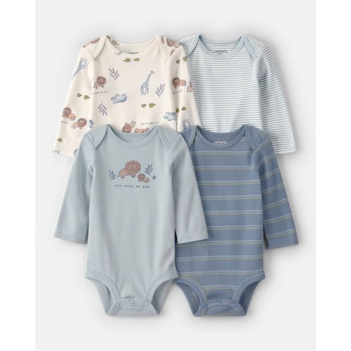 Carter´s Pack 4 Bodies Mangas Largas