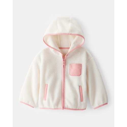 Carter´s Osito Pijama Micropolar Cierre Moños