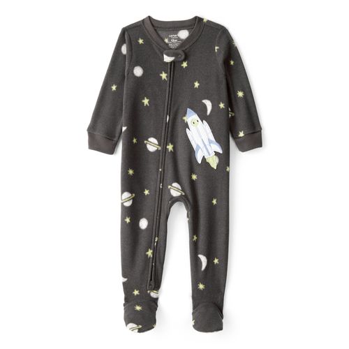 Carter´s Osito Pijama Micropolar Cierre Cohete