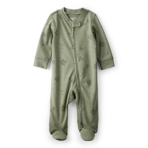 Carter´s Osito Pijama Algodon Cierre Dragones
