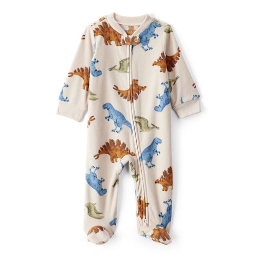Carter´s Osito Pijama Micropolar Cierre Dinosaurios