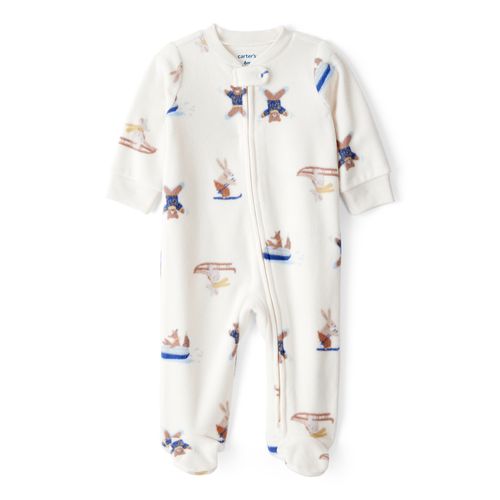 Carter´s Osito Pijama Micropolar Cierre