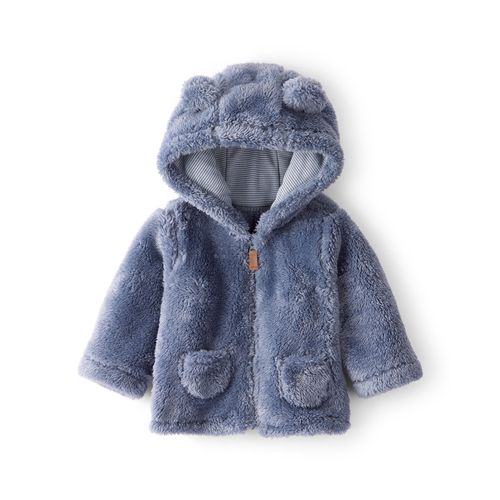 Carter´s Campera Sherpa Azul Capucha Orejitas 3D