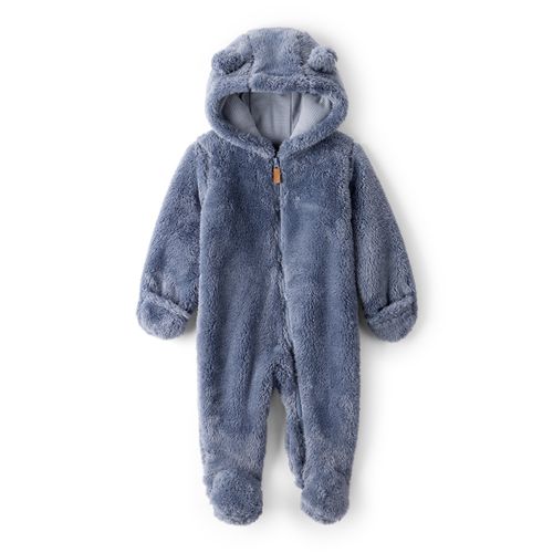 Carter´s Enterito Sherpa Cierre Mangas Largas Capucha Azul