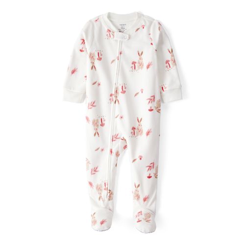 Carter´s Osito Pijama Micropolar Cierre Conejito