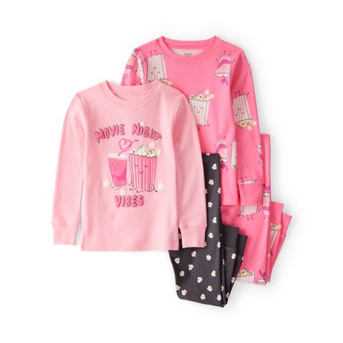Carter´s Set 4 Piezas Pijama Algodon Mangas Largas Pantalon