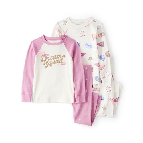Carter´s Set 4 Piezas Pijama Algodon Mangas Largas Pantalon Dream Squad