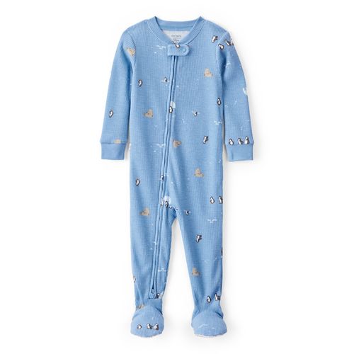 Carter´s Osito Pijama Algodon Cierre Azul