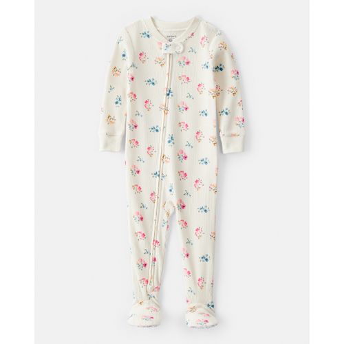 Carter´s Osito Pijama Algodon Cierre Floral