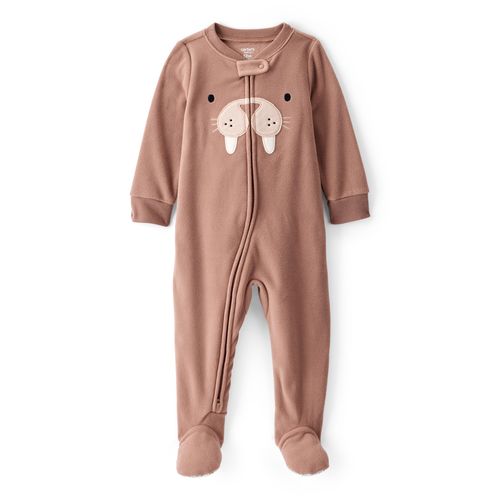 Carter´s Osito Pijama Micropolar Cierre Morsa