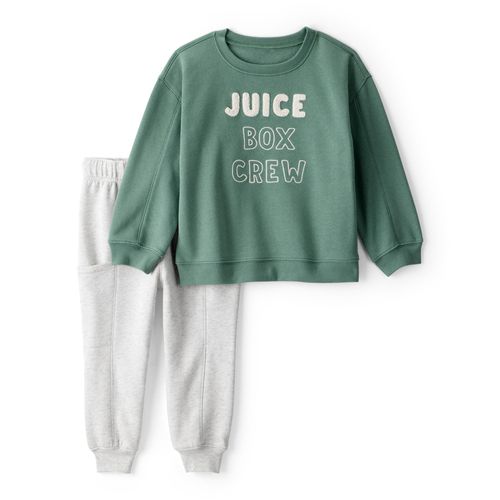Carter´s Set 2 Piezas Buzo Pantalon Verde Juice Box Crew