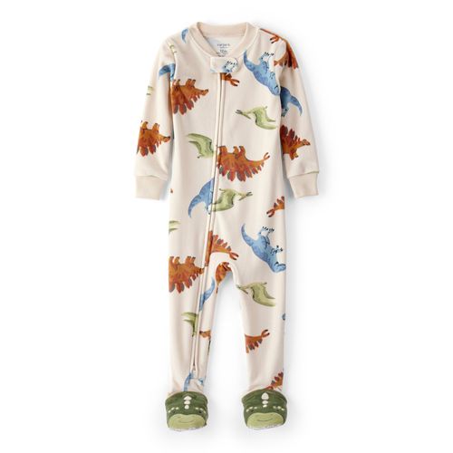 Carter´s Osito Pijama Plush Cierre Dinosaurios