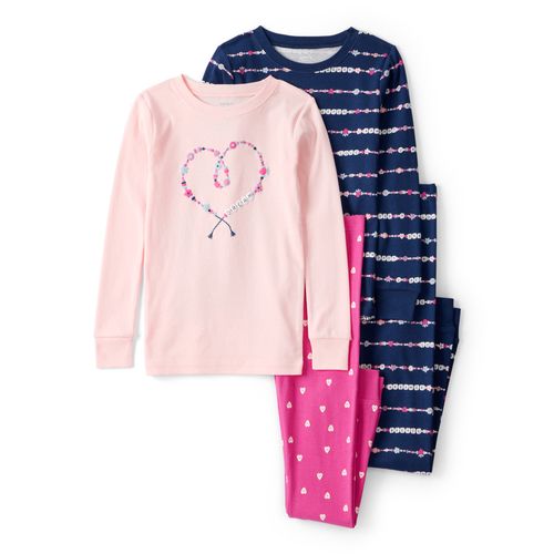 Carter´s Set 4 Piezas Pijama Algodon Remera Mangas Largas Pantalon