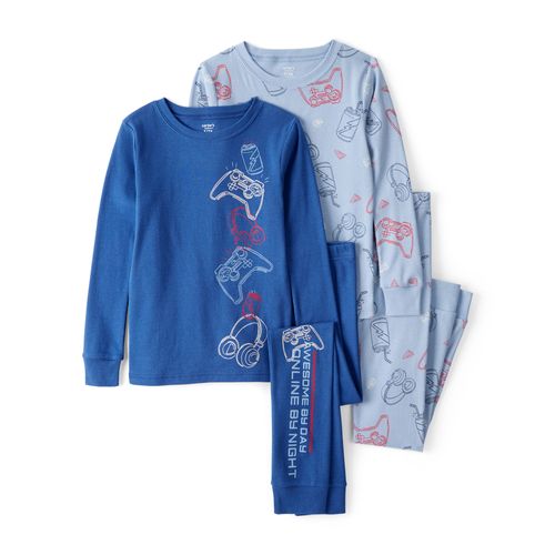 Carter´s Set 4 Piezas Pijama Algodon Remera Mangas Largas Pantalon