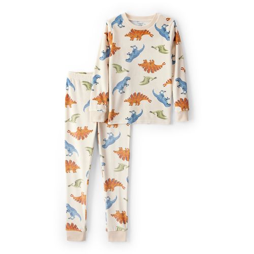 Carter´s Set 2 Piezas Pijama Plush Remera Managas Largas Pantalon Dinosaurios