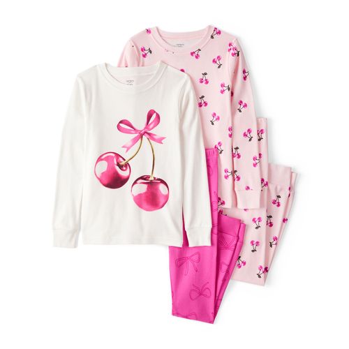 Carter´s Set 4 Piezas Pijama Algodon Remera Mangas Largas Pantalon