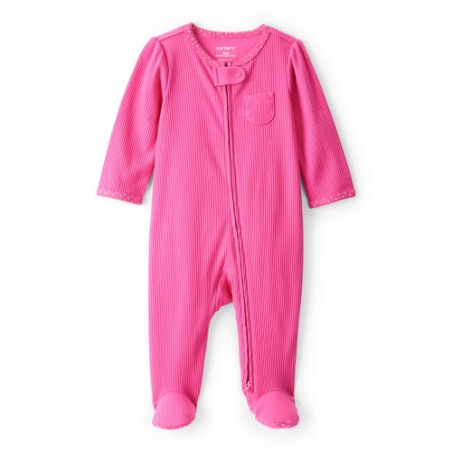 Carter´s Osito Pijama Cierre Algodon Rosa